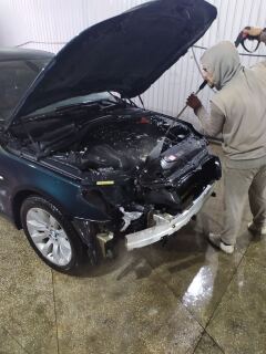 В процессе замены цепей