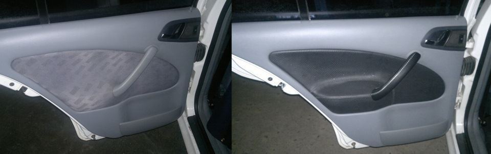 Вставки карт задних дверей в перфорированную кожу + ништяки image #2