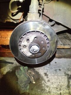 Замена передних тормозных дисков 256 на 280