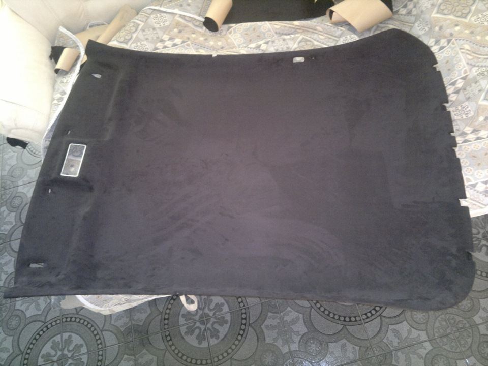 Потолок в черную алькантару image #3